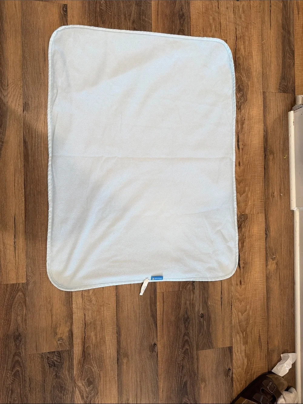 Tiddliwinks Baby Blanket Sports Satin Blue Football Basketball Soccer Stripes